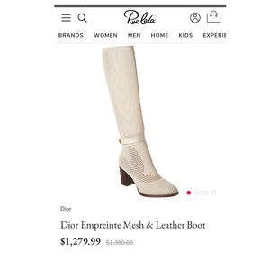 Christian Dior Empreinte Mesh & Leather Boot